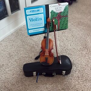 American girl violin and stand